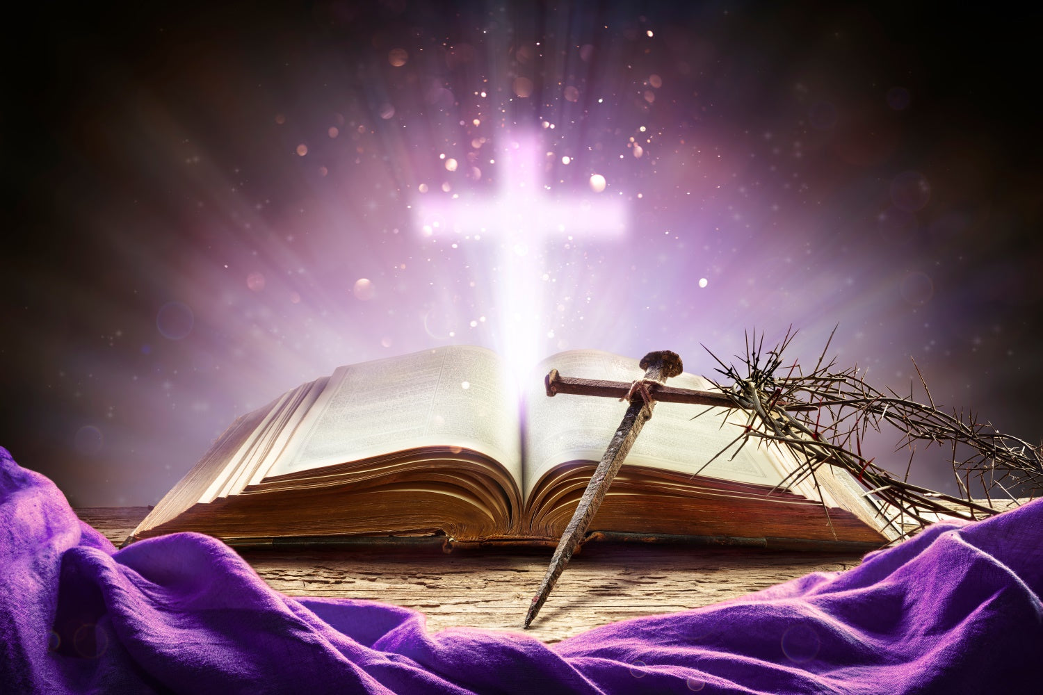 Easter Backdrops For Photos Sacred Cross Bible Backdrop UK TWW3-6