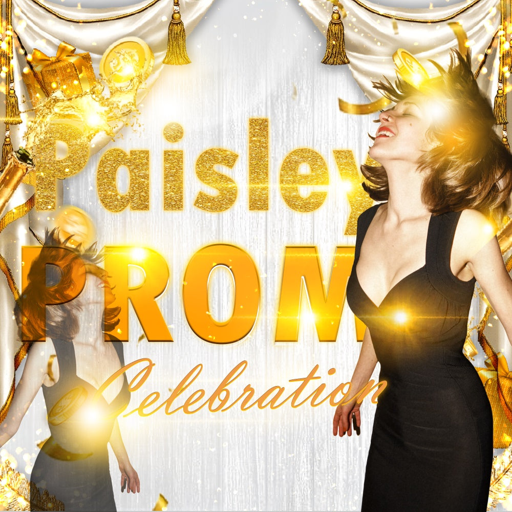 Prom Backdrop Ideas Golden Flash Luxury Custom Party Graduation Backdrop UK TWW5-39