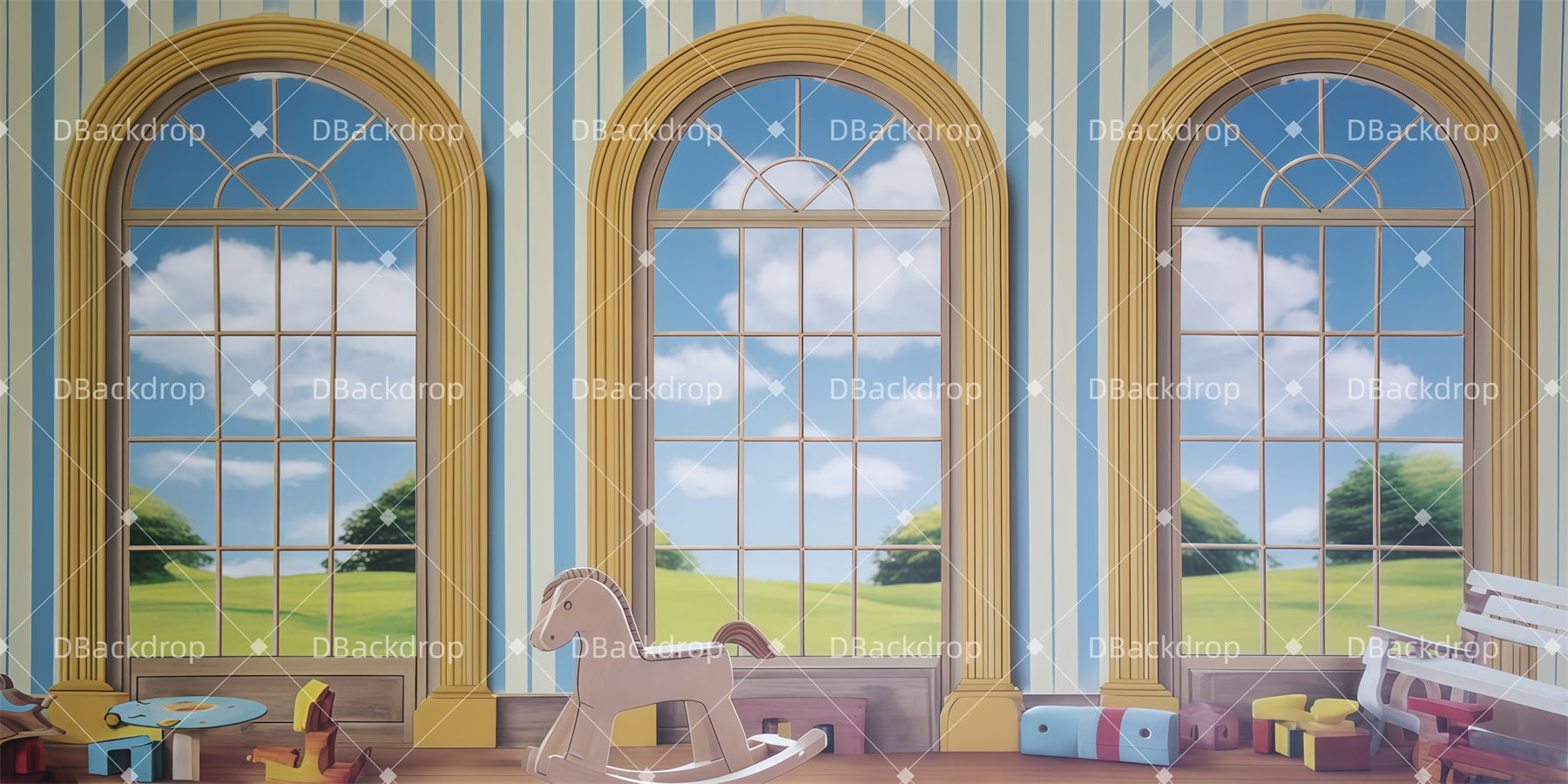 Movie Theater Backdrop Magical Chalk World Theater Stage Backdrop UK TWW510-T42