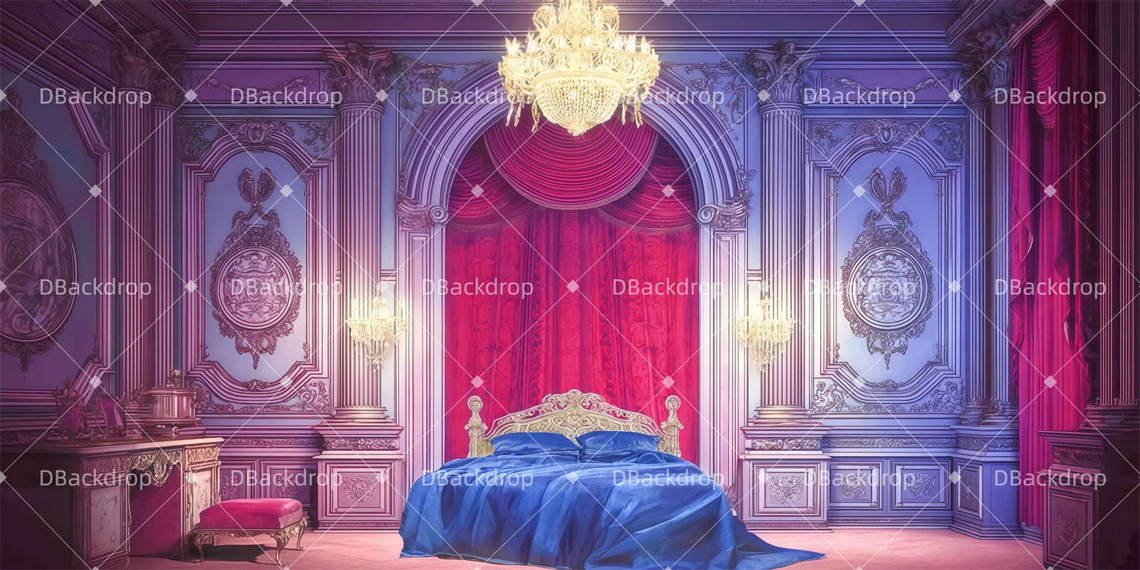 Performance Backdrops Princess's Bedroom Stage Backdrop UK TWW510-T52