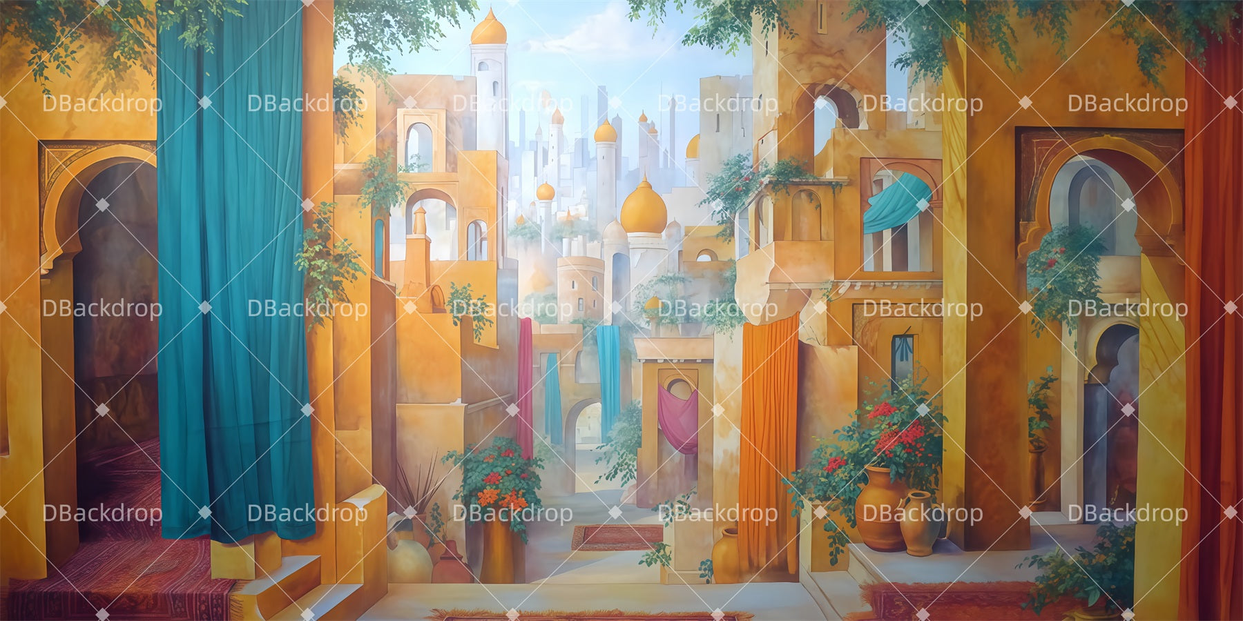 Movie Theater Backdrop Pharaoh's Court Dance Stage Backdrop UK TWW510-T5