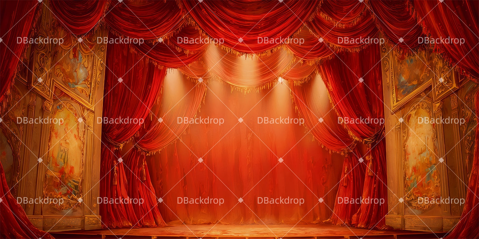 Broadway Stage Backdrops Curtain Call Dance Recital Backdrops UK TWW511-T45