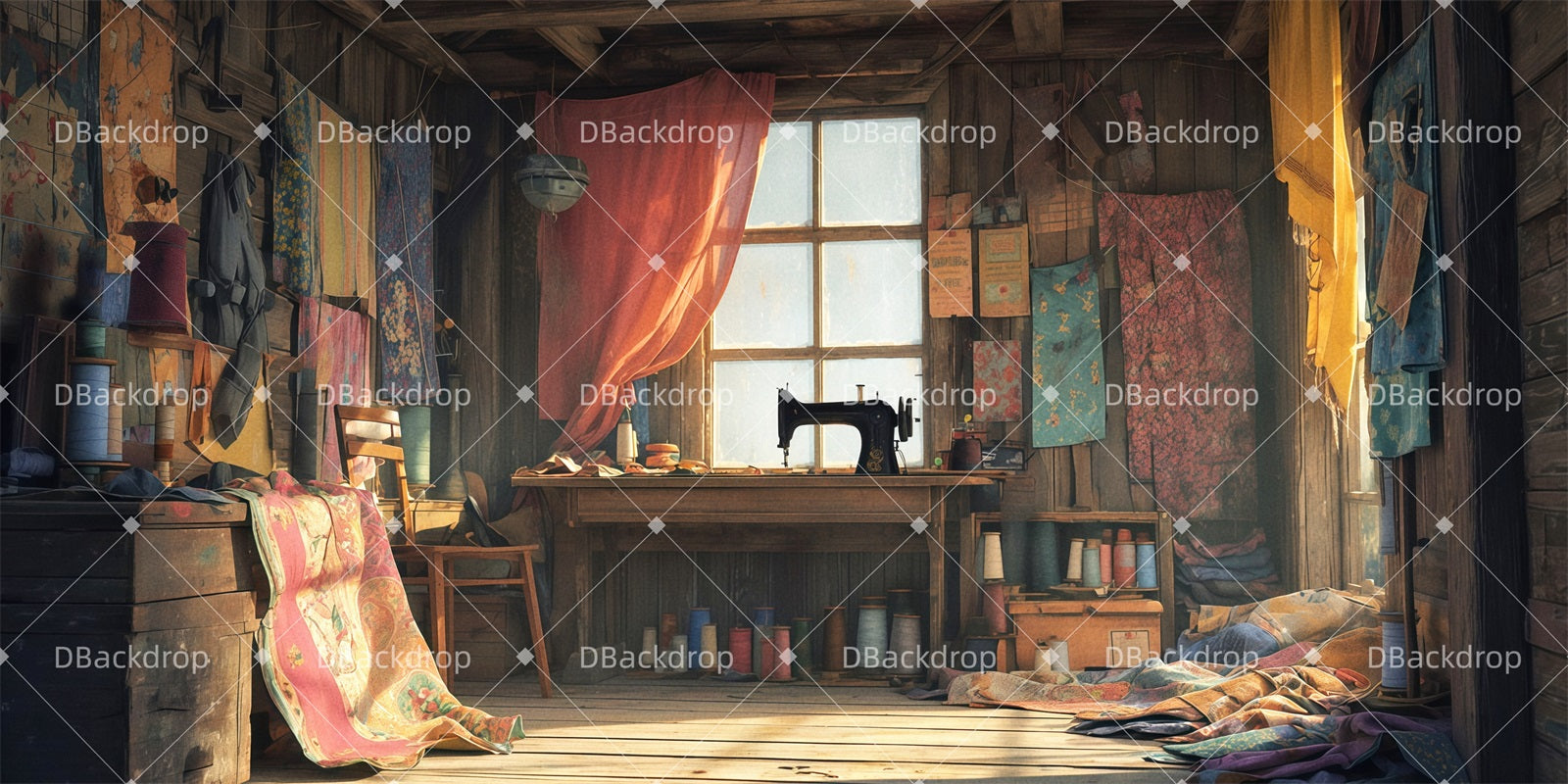 Stage Backdrops Motel's Tailor Shop Theater Backdrops For Sale UK TWW511-T70