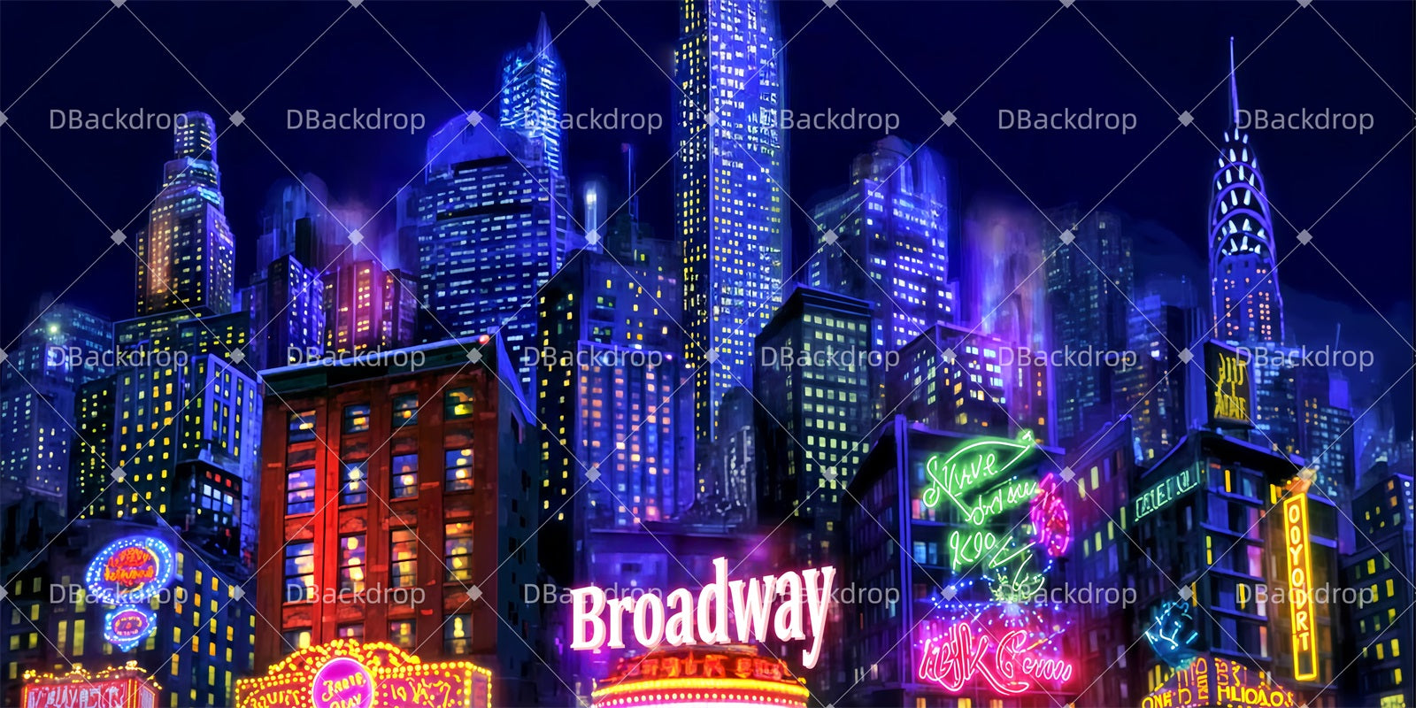 Broadway Stage Backdrop Lullaby of Broadway Theater Backdrops UK TWW511-T7