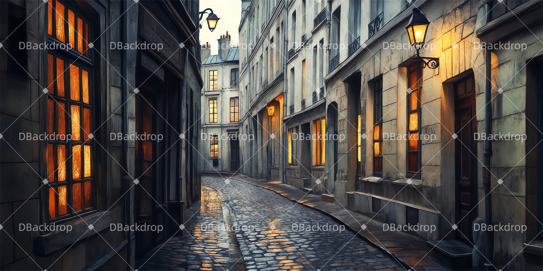 Movie Theater Backdrop The Parisian Streets Performance Backdrops UK TWW511-T93
