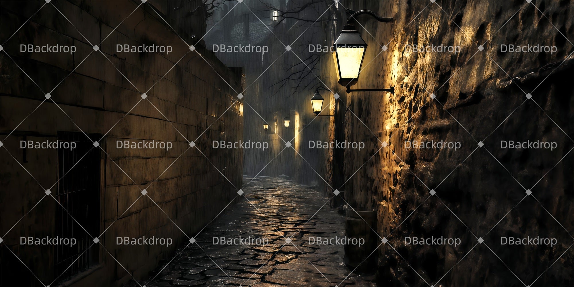 Theater Stage Backdrop Valjean's Escape Stage Backdrop Ideas UK TWW511-T99