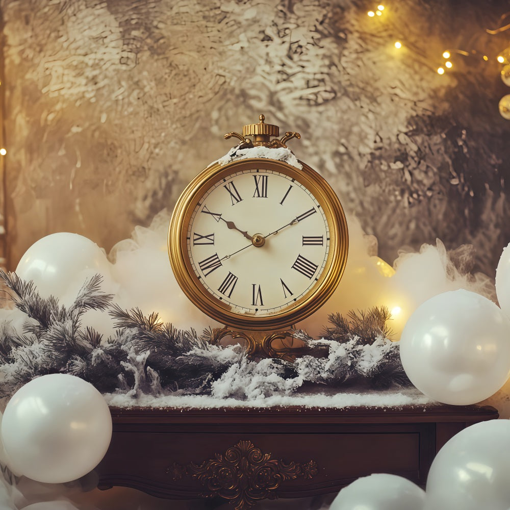 New Year Backdrop Frosted Countdown Clock Lights New Years Eve Backdrop UK TWW512-22