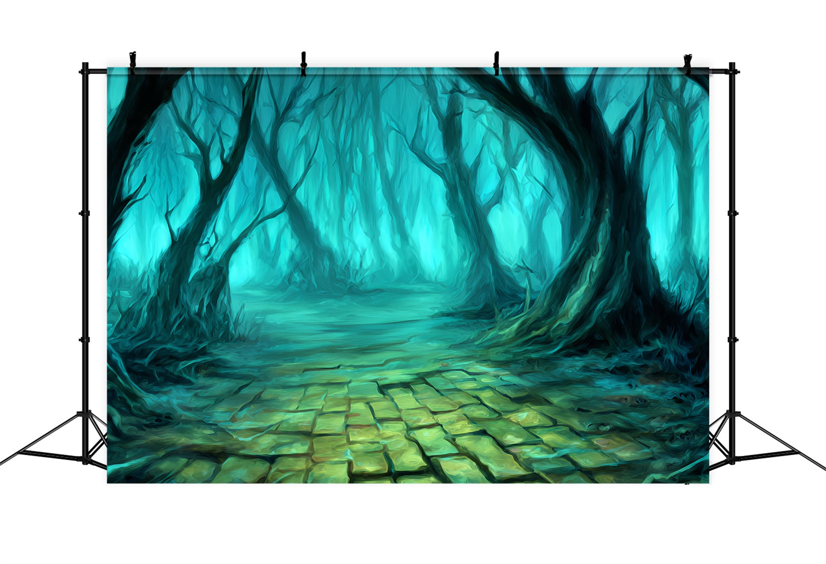 Haunted Forest Backdrop Twisted Trees Mystic Path Spooky Forest Backdrop UK TWW59-136