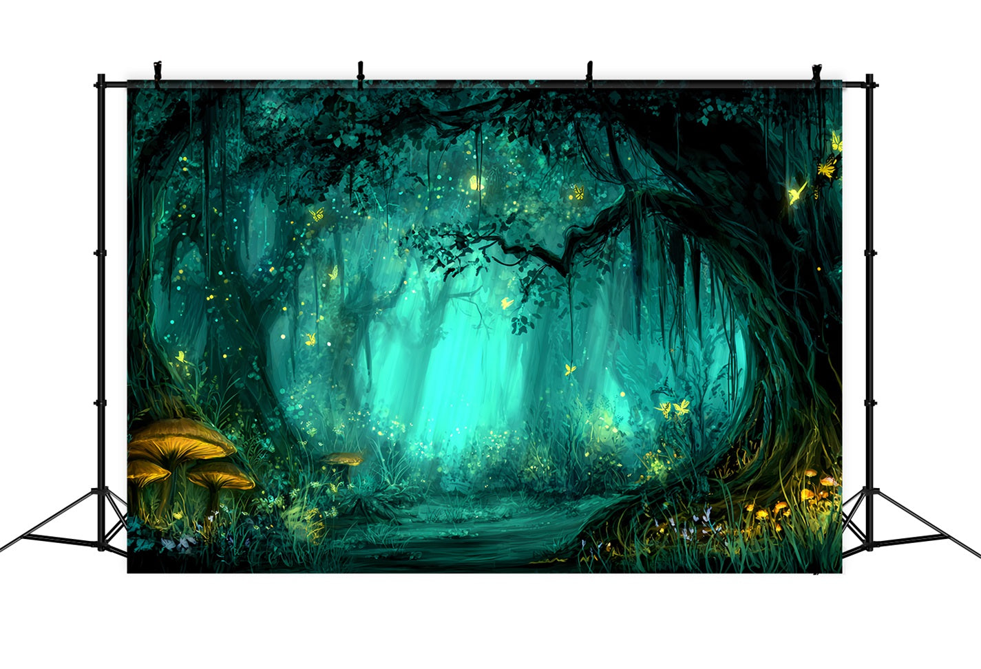 Enchanted Forest Backdrop Mystic Glowing Fairy Woods Forest Backdrop UK TWW59-158