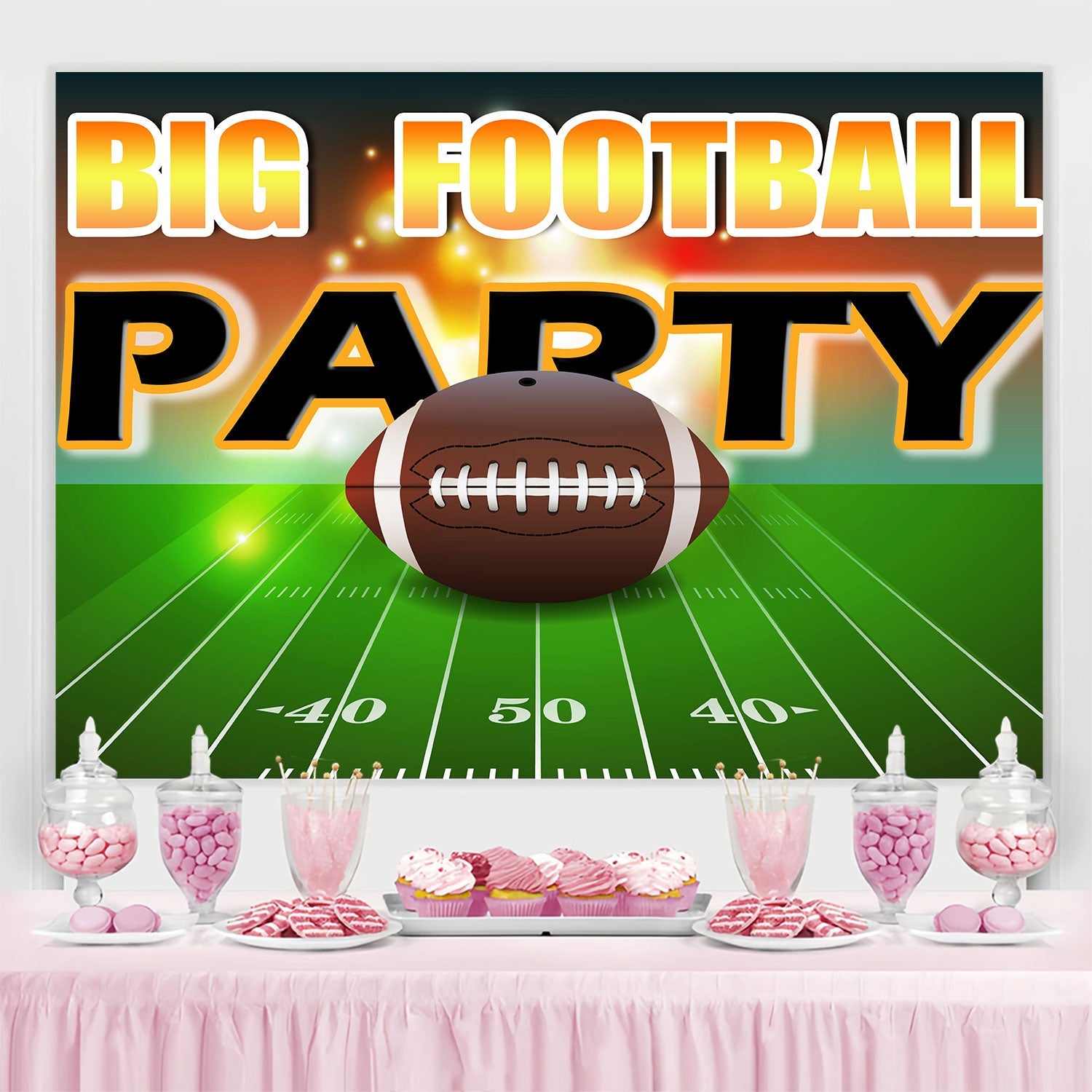 Football Backdrops Football Frenzy Celebration Sports Backdrop UK TWW6-1