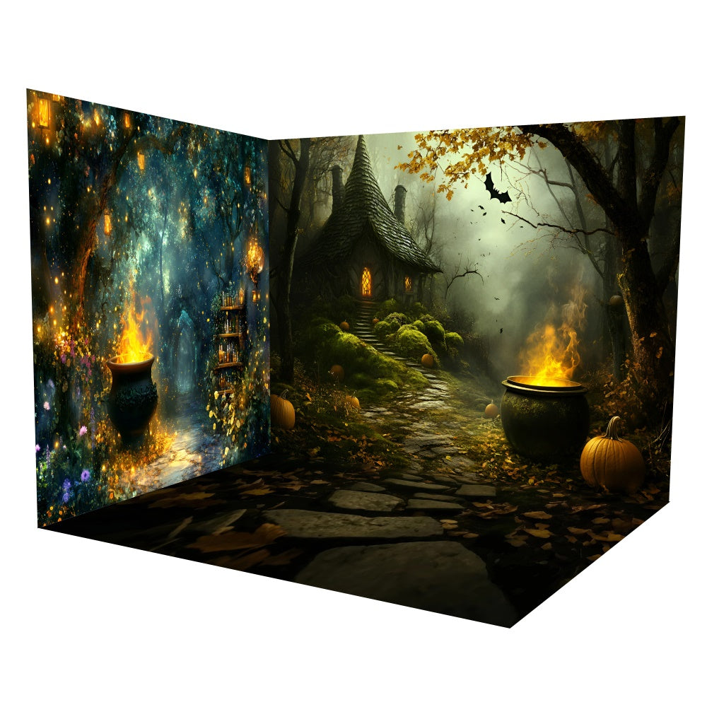 Halloween Photo Backdrop Spooky Potion Path Backdrop Room Set UK TWW6-120
