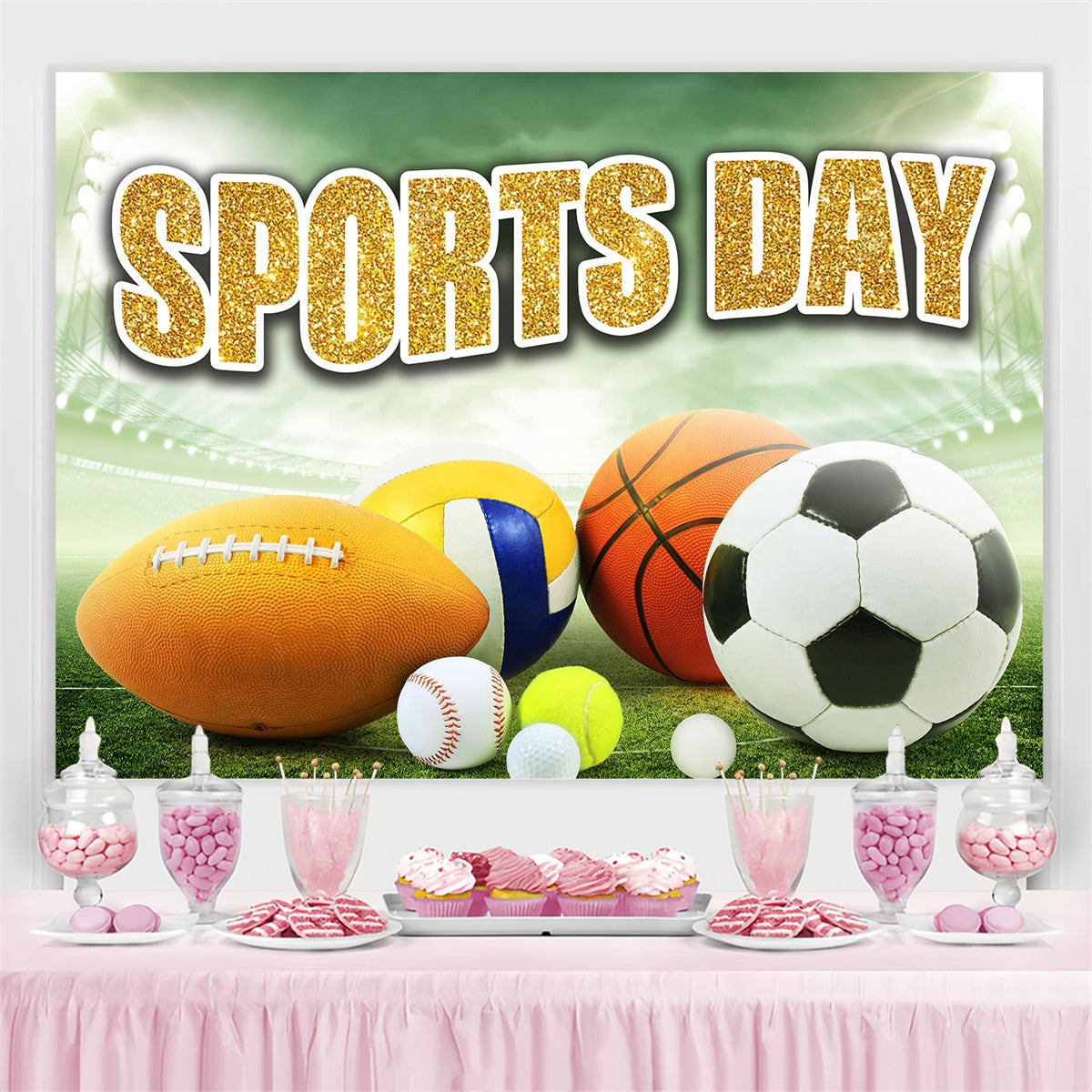 Sports Theme Backdrop Classic Sports Arena Backdrop UK TWW6-3