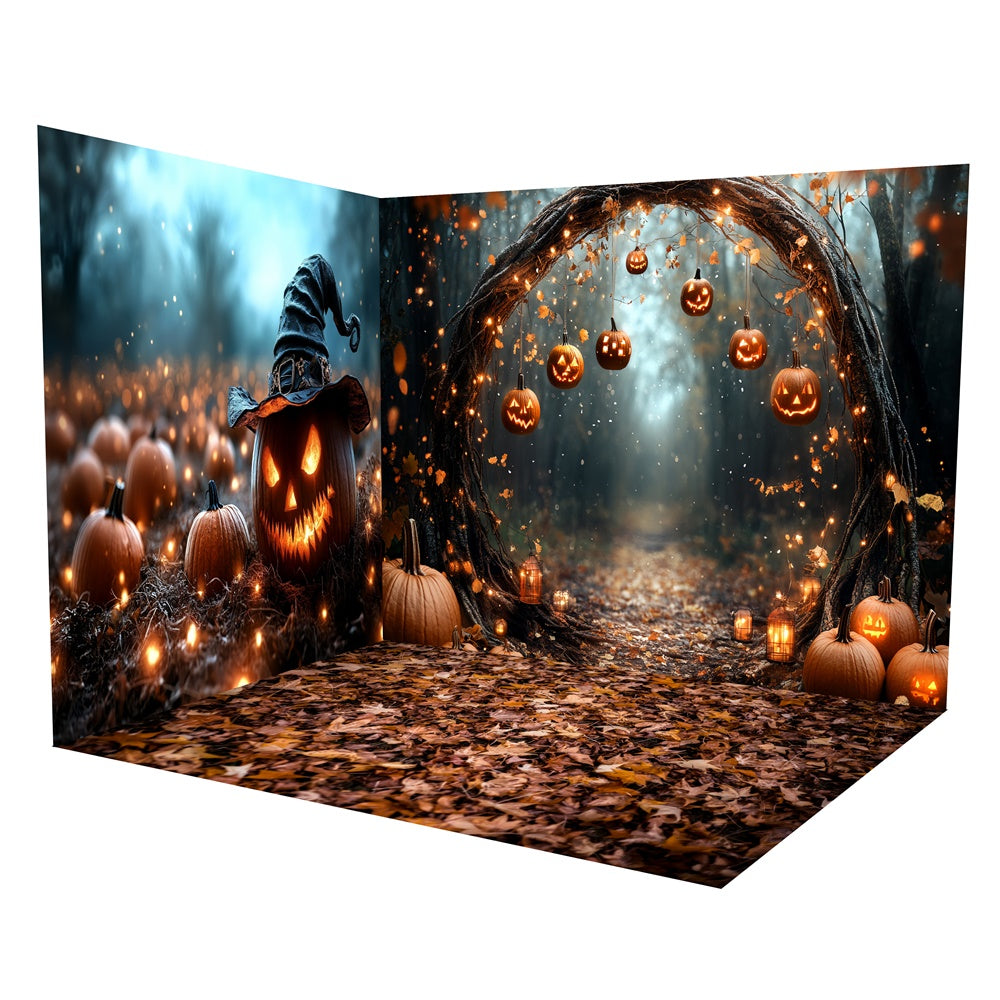 Halloween Backdrop Ideas Enchanted Pumpkin Grove Backdrop Room Set UK TWW6-46