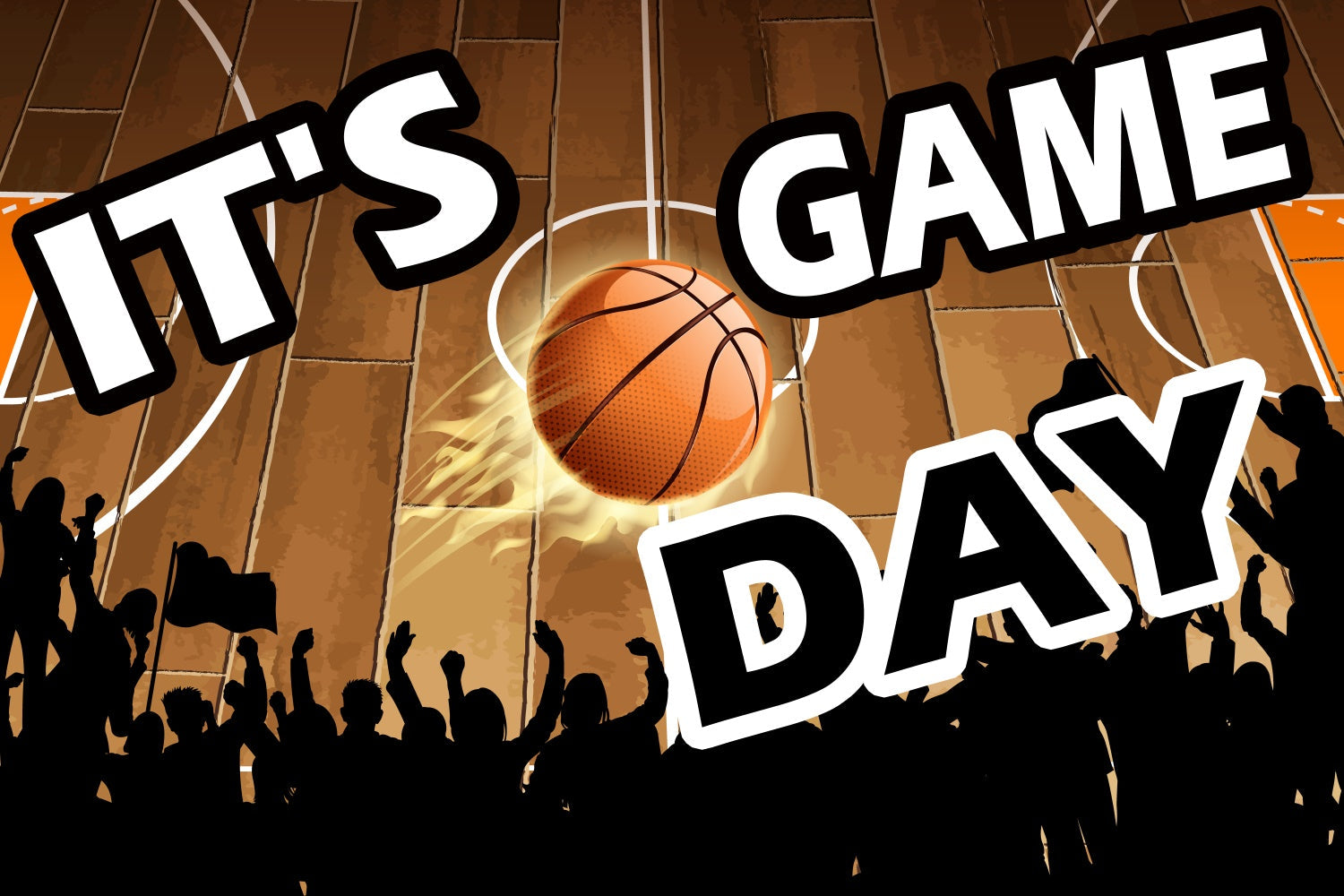 Basketball Backdrop Basketball Cheers Sports Photo Backdrop UK TWW6-8
