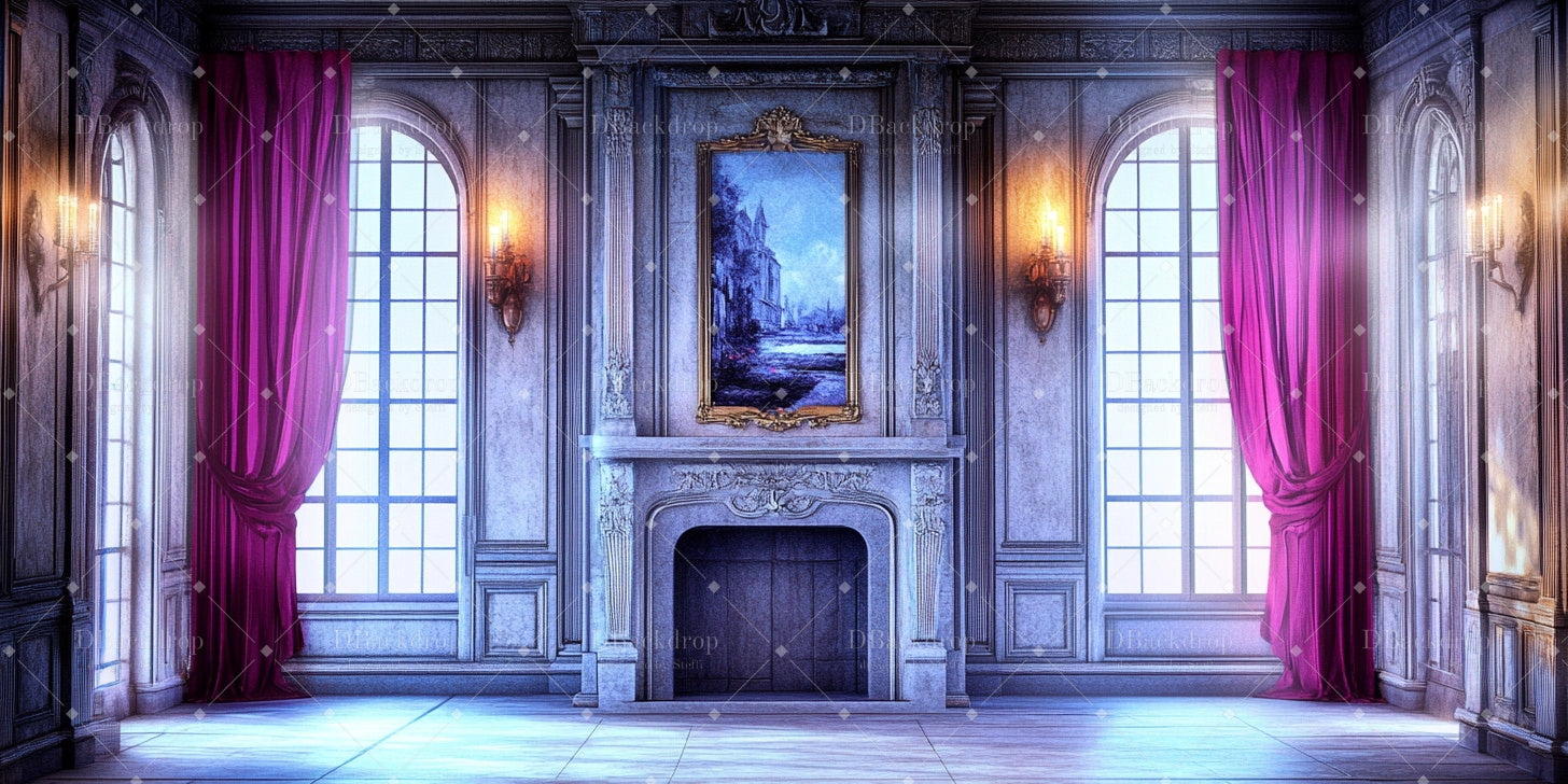 Church Stage Backdrops Victorian Parlor Backdrops for Theater UK CSH59-T6