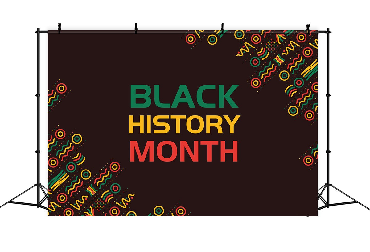 Black History Month Photo Backdrop Black Heritage Celebration Backdrop UK XY2-1