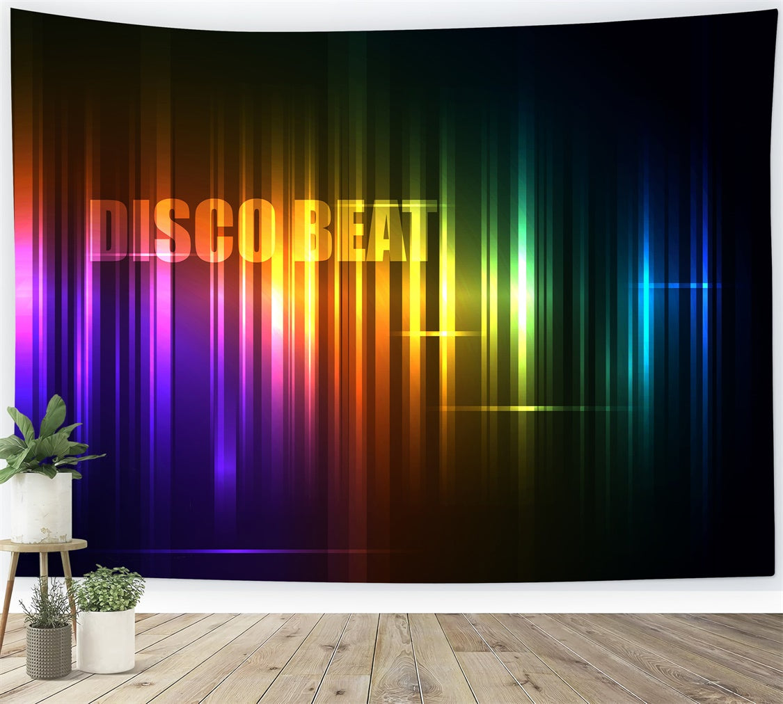 Dance Backdrop Vivid Neon Disco Lights Backdrop UK XY2-117