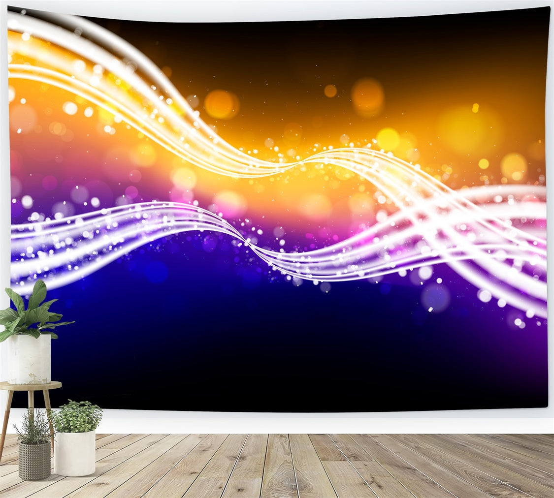 Dance Photo Backdrops Dreamy Light Waves Party Backdrop UK XY2-119