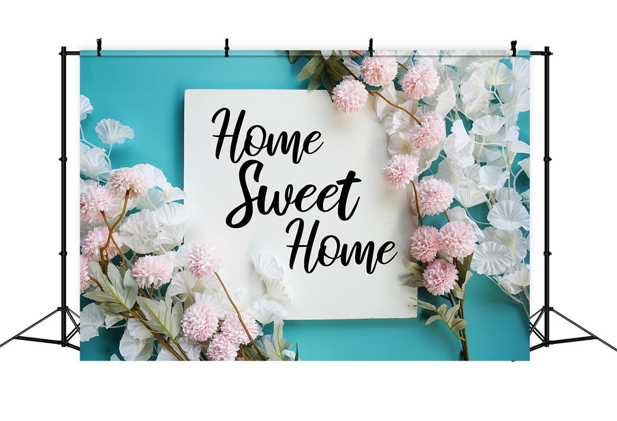 Housewarming Backdrops Elegant Floral Sweet Home Backdrop UK XY2-130