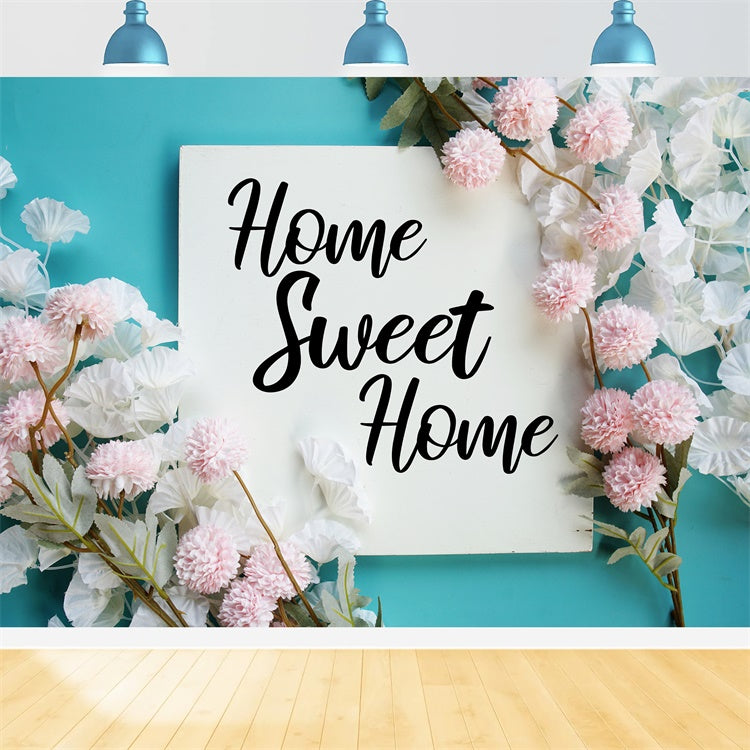 Housewarming Backdrops Elegant Floral Sweet Home Backdrop UK XY2-130