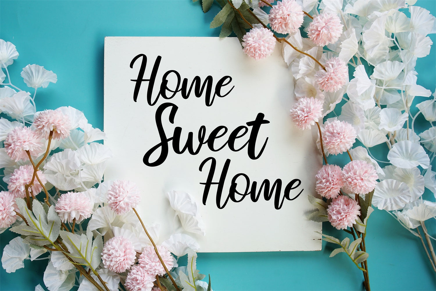 Housewarming Backdrops Elegant Floral Sweet Home Backdrop UK XY2-130