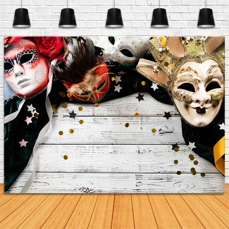 Masquerade Backdrop Ideas Elegant Venetian Mask Party Backdrop UK XY2-139