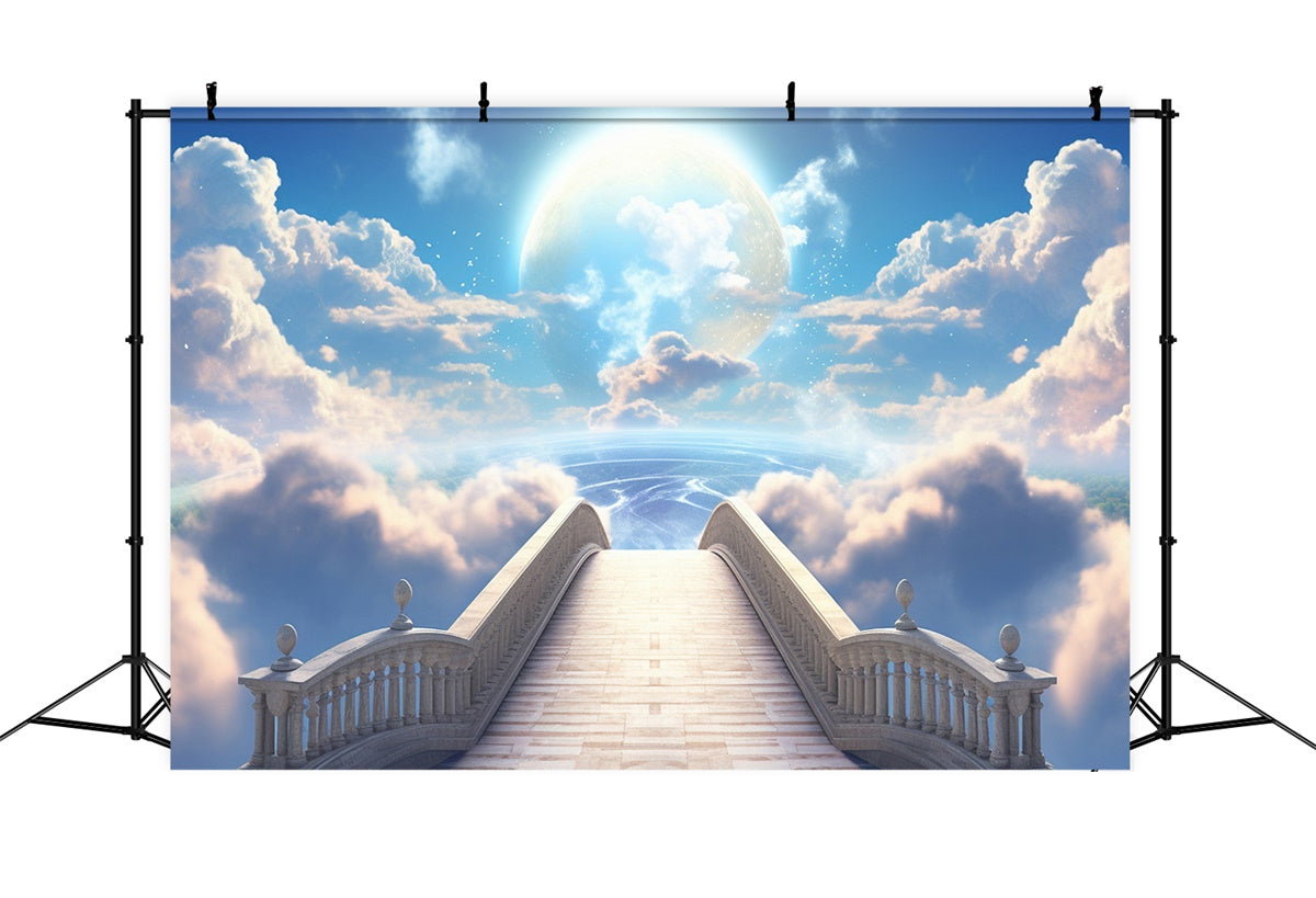 Memorial Backdrops Fantasy Golden Cloud Path Backdrop UK XY2-142