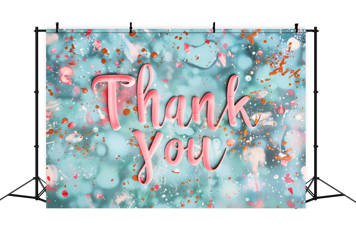 Thank You Backdrop Watercolor Style Gratitude Backdrop UK XY2-160