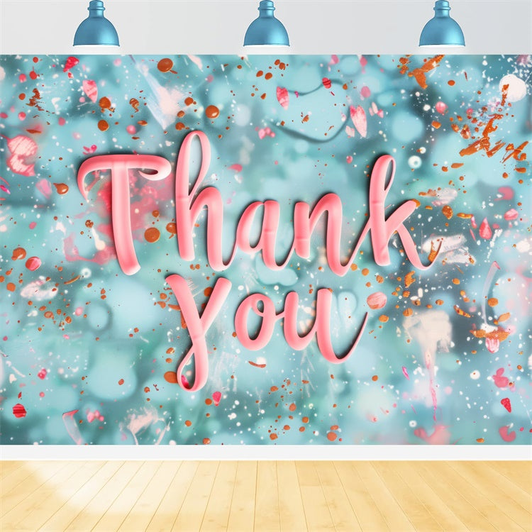 Thank You Backdrop Watercolor Style Gratitude Backdrop UK XY2-160