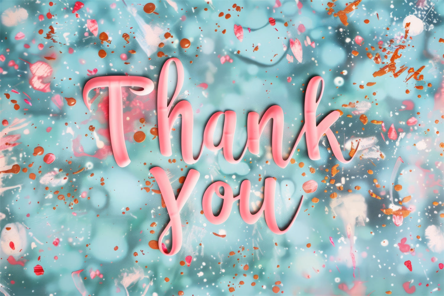 Thank You Backdrop Watercolor Style Gratitude Backdrop UK XY2-160