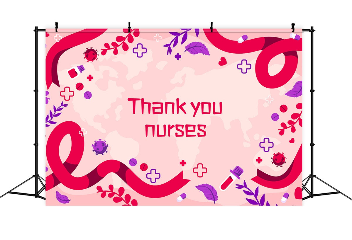 Thank You Backdrop Medical Professionals Tribute Backdrop UK XY2-161