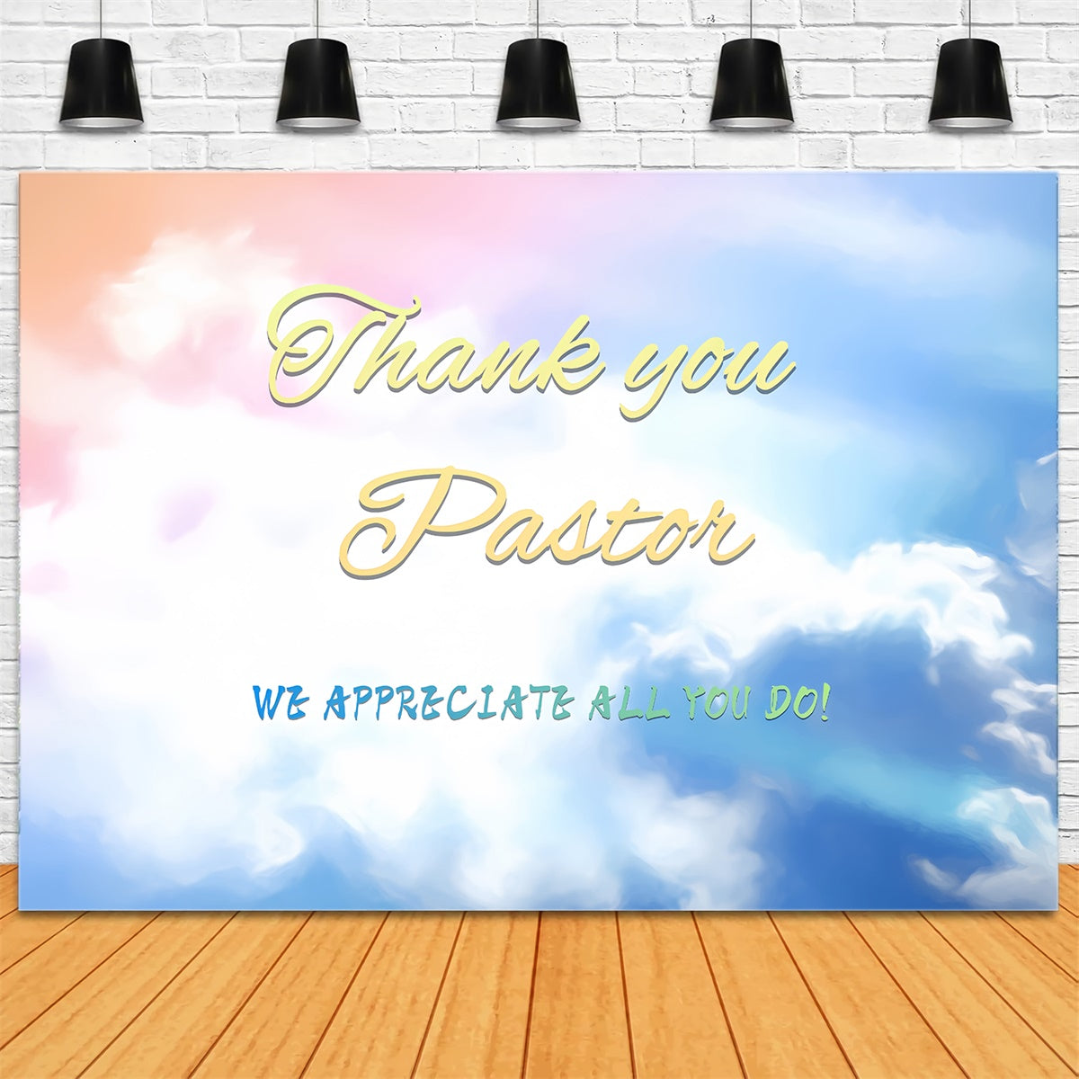 Backdrop For Pastor Appreciation Soft Pastel Dreamy Sky Backdrop UK XY2-45