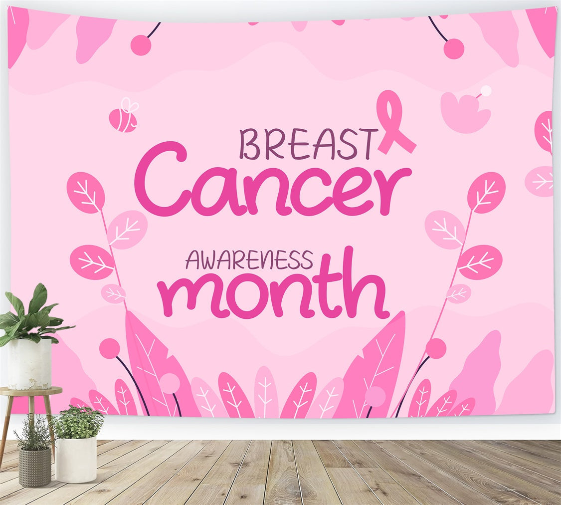 Breast Cancer Backdrops Pink Women's Health Awareness Backdrop UK XY2-5