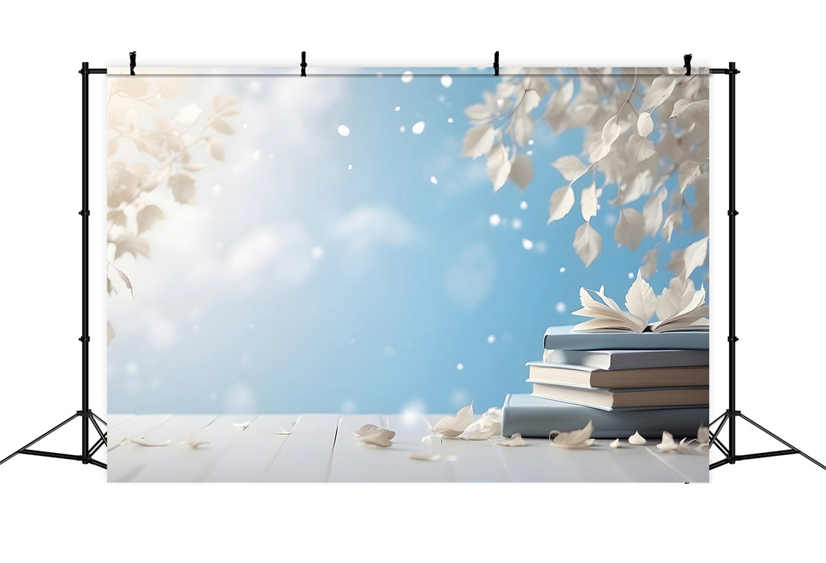 World Book Day Backdrop Tranquil Sky Books Fantasy Backdrop UK XY2-63