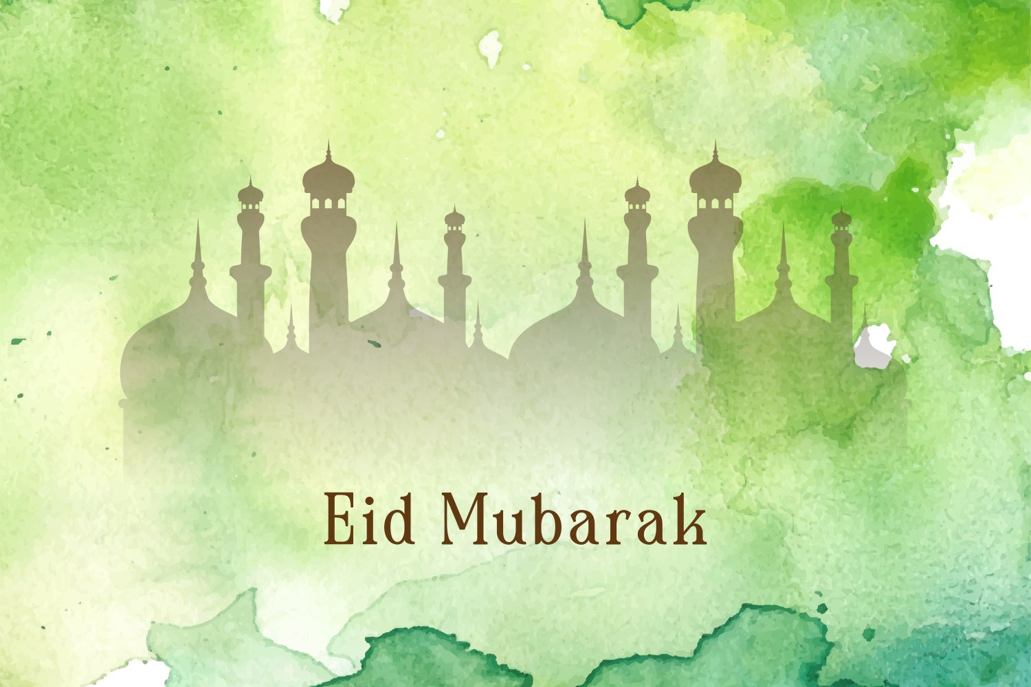 Eid Mubarak Backdrop Dreamy Pastel Green Festival Backdrop UK XY2-78