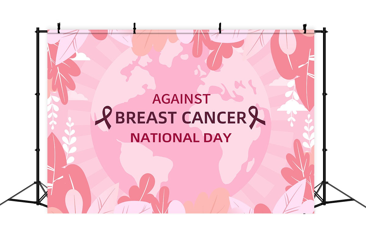 Breast Cancer Photo Backdrop Against Breast Cancer World Day Backdrop UK XY2-8