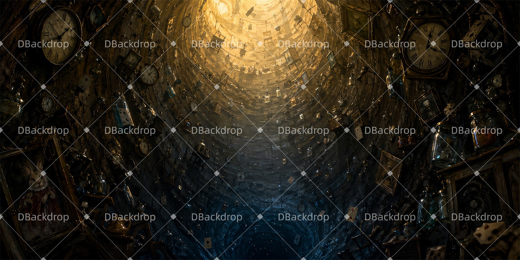 Stage Backdrop Ideas Falling Wonderland School Play Backdrop UK ZTT64-T1