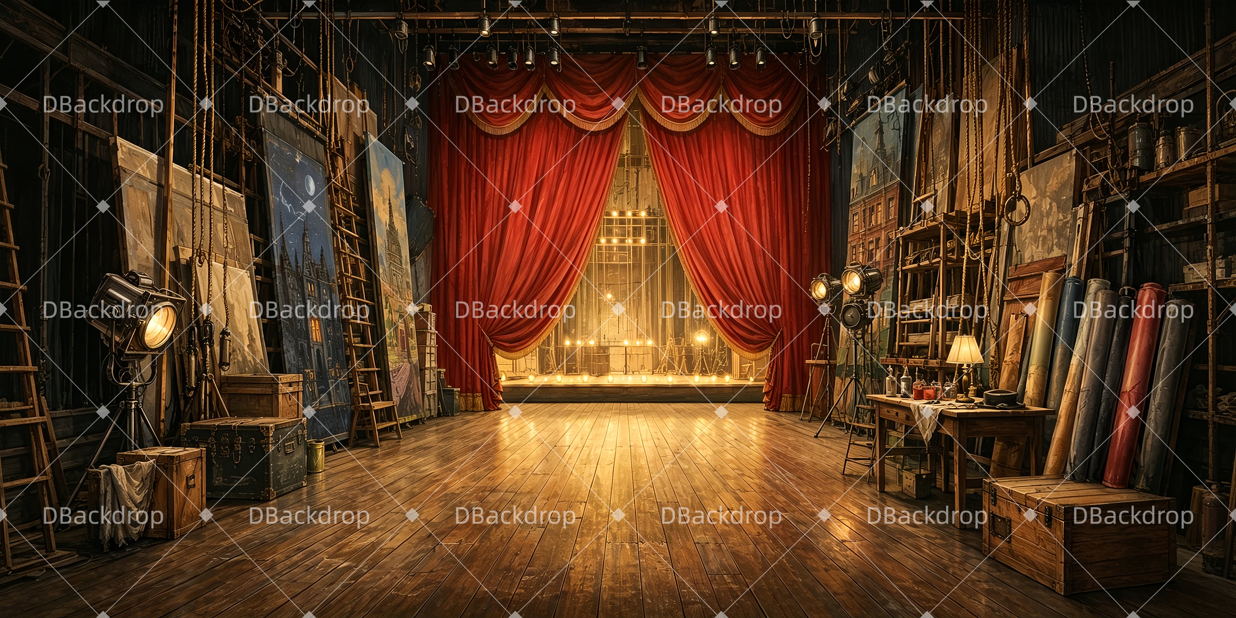 Performance Backdrop Grand Stage Backdrop For Theater Play UK ZTT65-T48