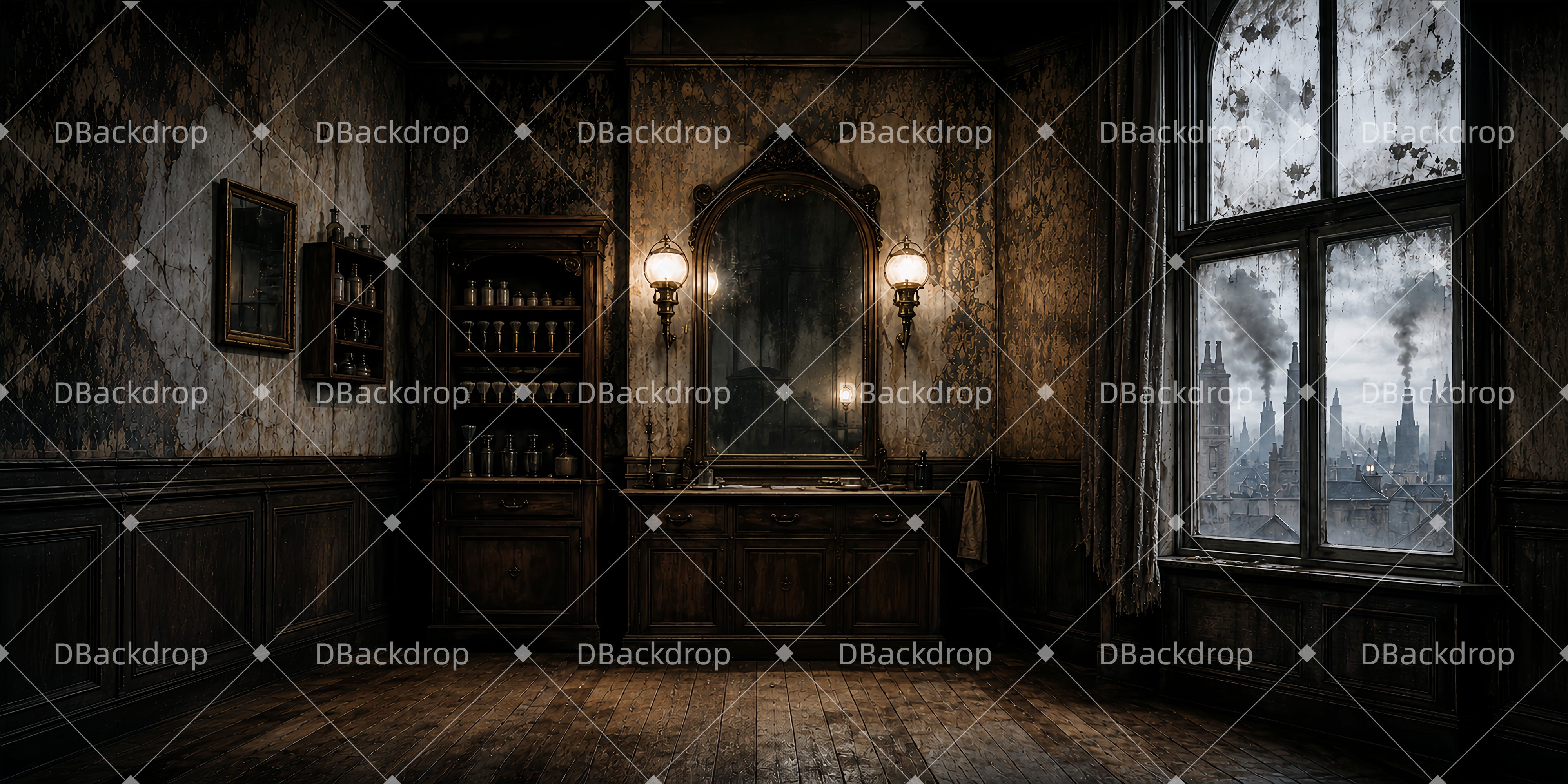 Backdrop For Theater Smoky Vanity Large Stage Backdrops UK ZTT66-T101