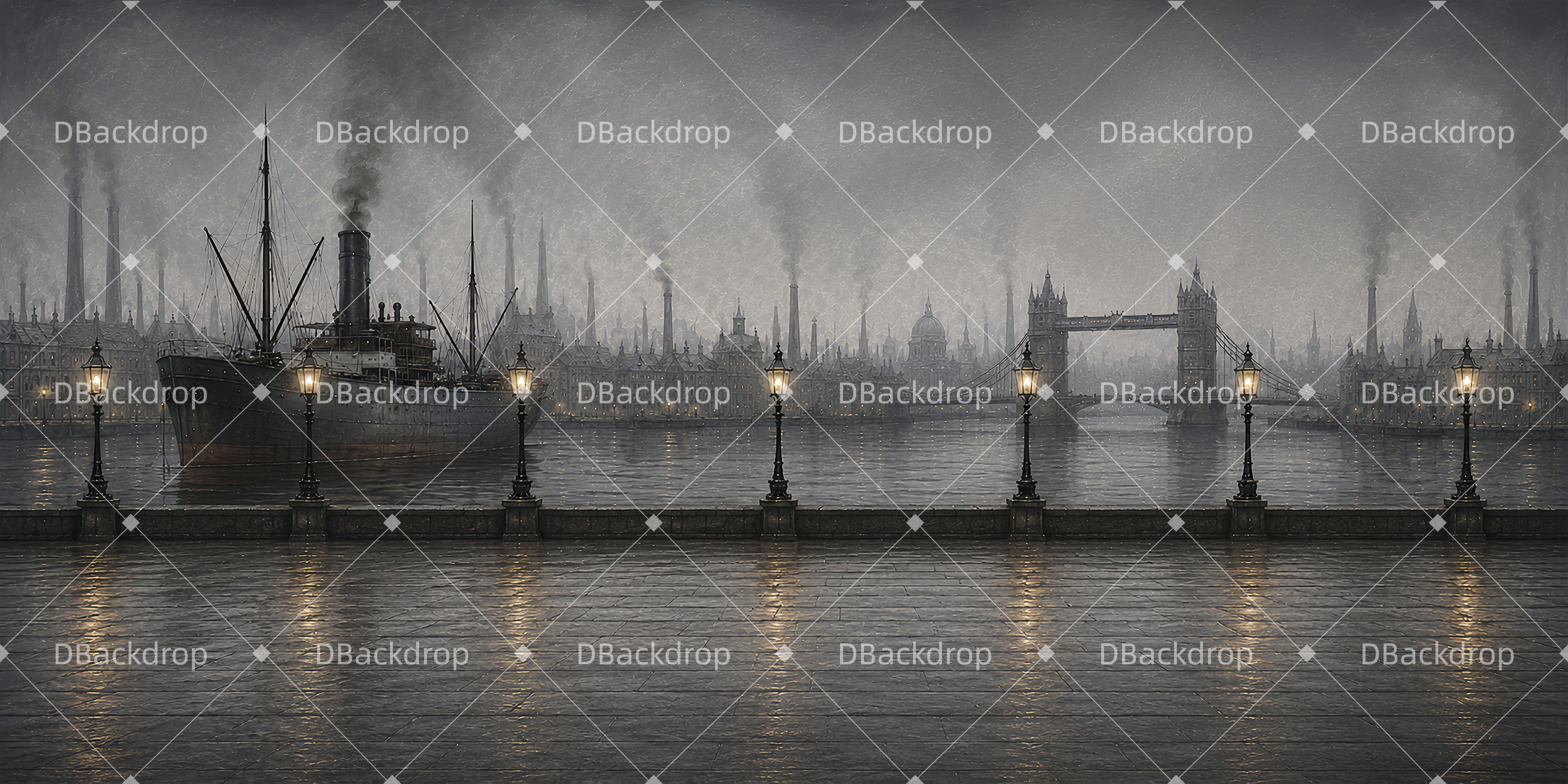 Theater Stage Backdrops Dark Thames Performance UK Backdrop ZTT66-T98