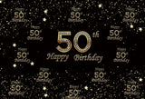 Step and Repeat Custom 50th Birthday Backdrop UK D359