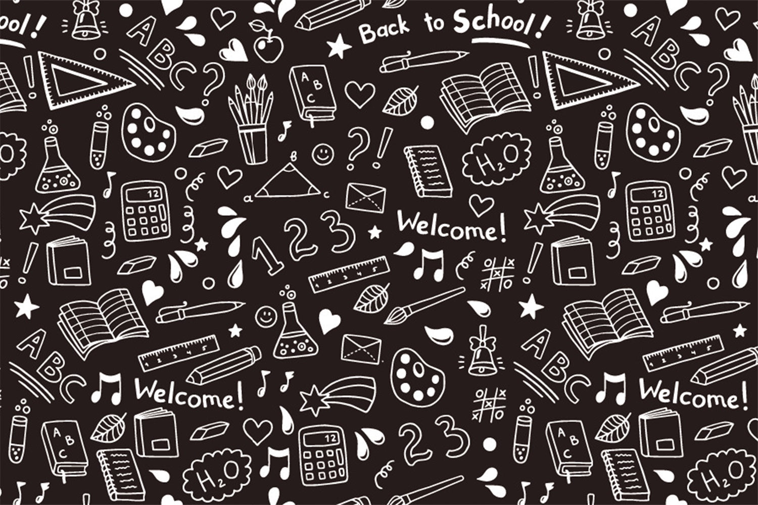 Welcome Back to School Photography Backdrop UK BRP7-24