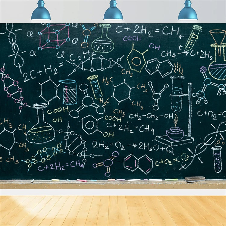 Chemical Formula Blackboard Back to School Backdrop UK BRP7-31