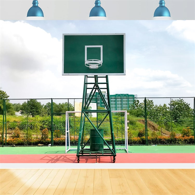 Back to School Half Court Photography Backdrop UK BRP7-46