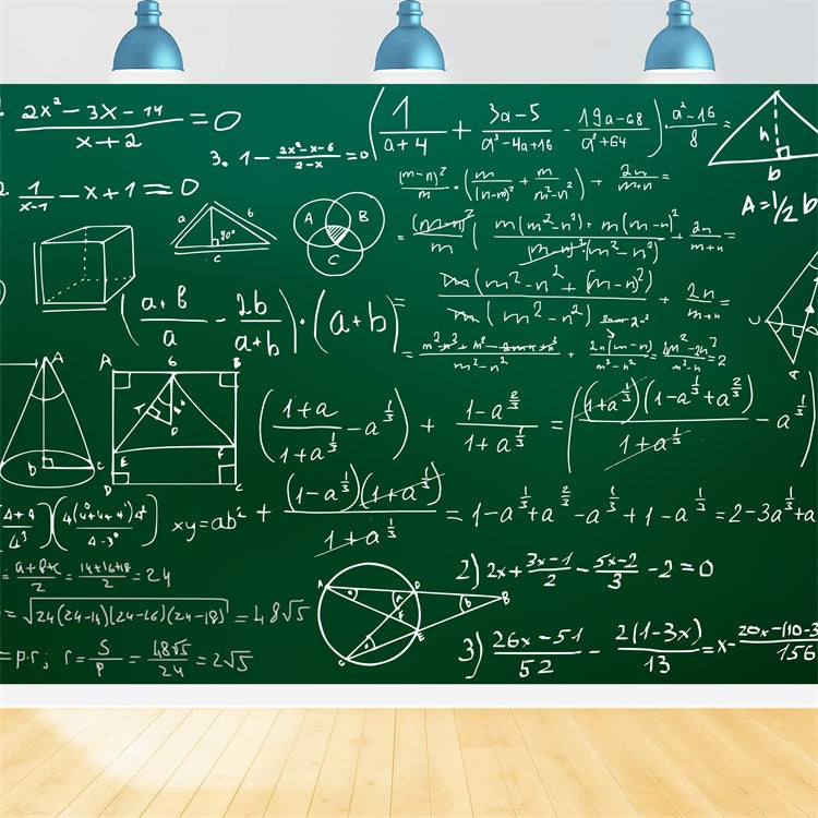 Back to School Educational Math Photography Backdrop UK BRP7-8