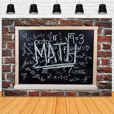 Back to School Math Blackboard Backdrop UK BRP7-19