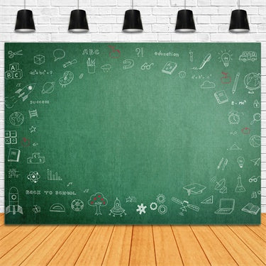 Science Chalkboard Back to School Backdrop UK BRP7-17