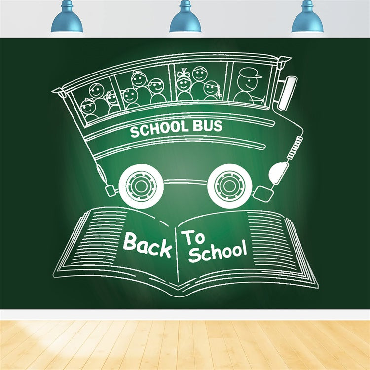 Magical School Bus Back to School Backdrop UK BRP7-21