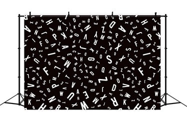 Back to School Letters Photography Backdrop UK BRP7-25