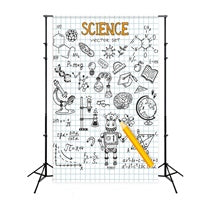 Back to School Science Notebook Backdrop UK BRP7-30